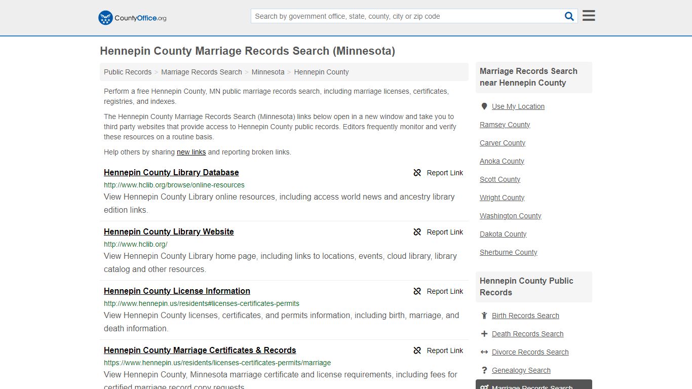 Hennepin County Marriage Records Search (Minnesota)